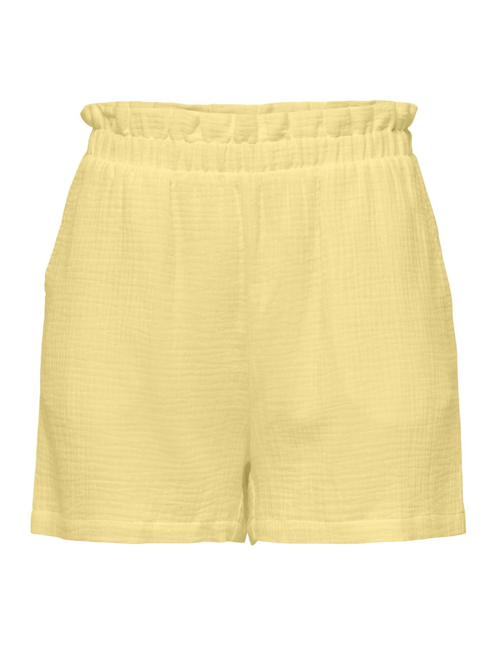 JdY Theis Life Mw Shorts WVN Dia, Yellow (Pale Banana), L