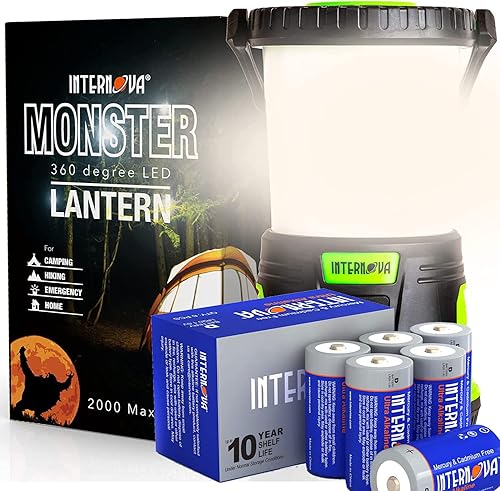 Linterna de emergencia con 6 pilas D de alto rendimiento