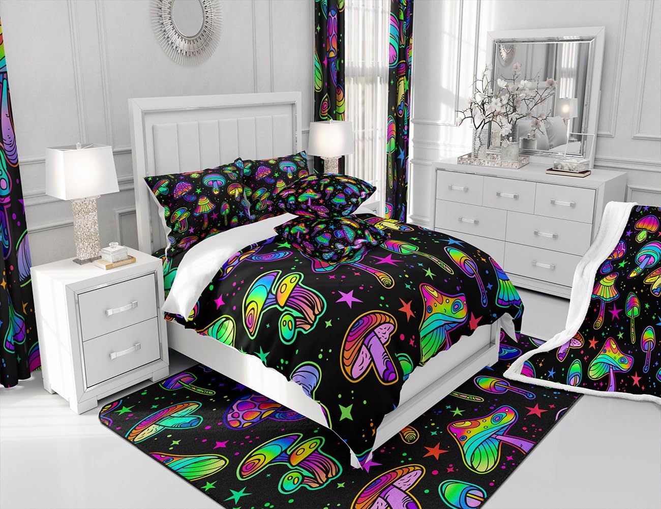 Lenzuola Arcobaleno Colorate Per Bambini, Donne, Ragazze, Con