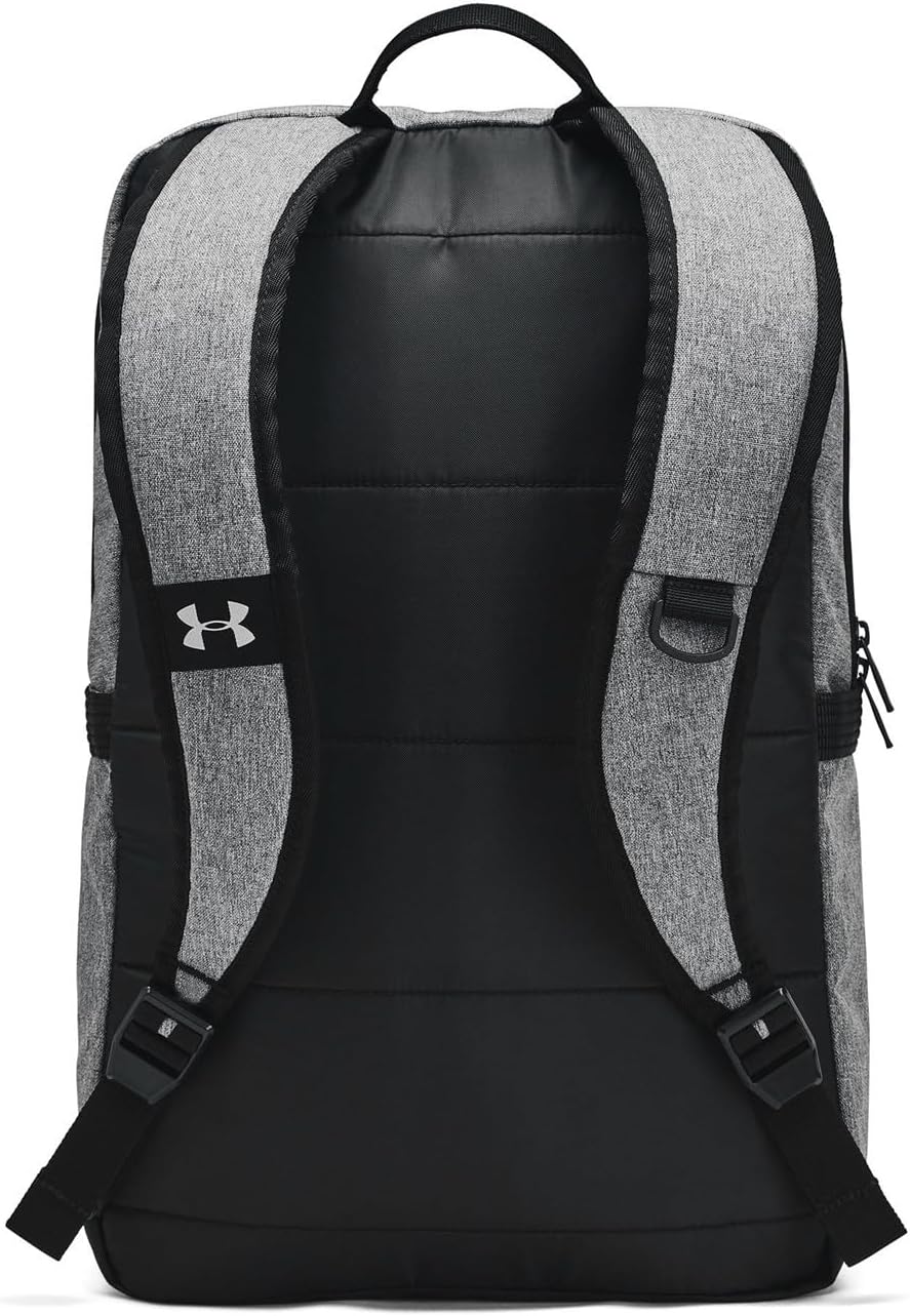 Under Armour unisex-adult Ua Triumph Campus Bp Backpack, Castlerock Full Heather/Black/Black, One Size, Backpack