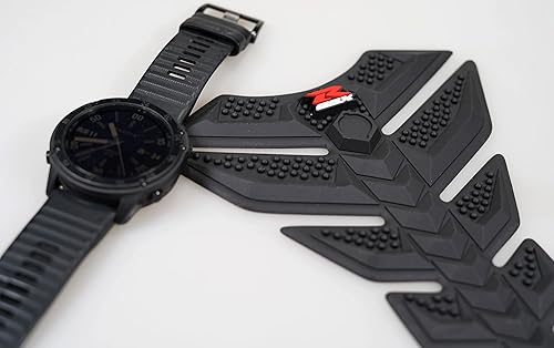 Miniatura 4 de Protector de goma negra 3D para tanque lateral, adhesivo antideslizante, almohadilla de tracción lateral del tanque, tapa de gasolina, calcomanía de