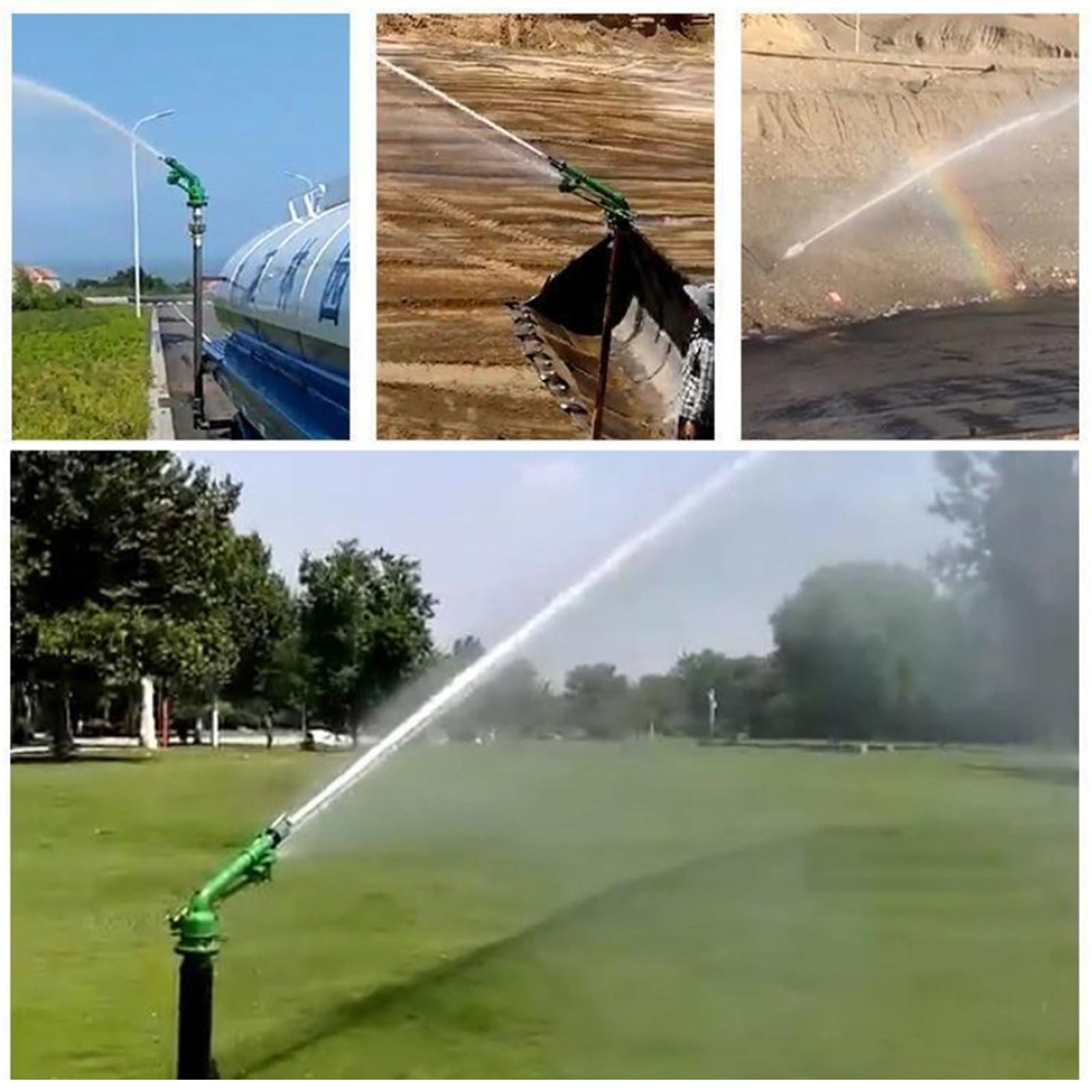 Irrigatore per irrigazione agricola da 50 mm, con ugello di ricambio per irrigazione di grandi aree, ideale per l'agricoltura e la cura del prato