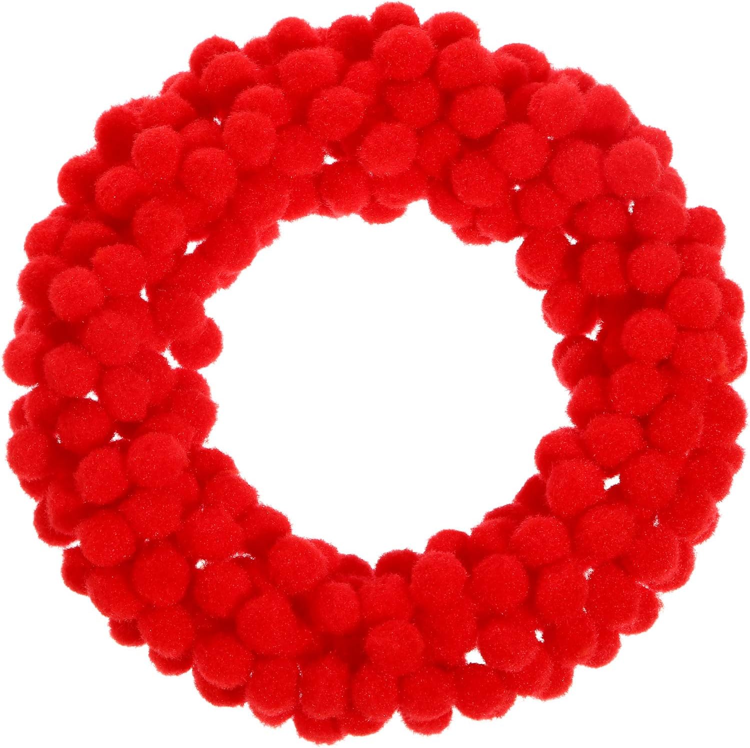 Shappy 2000 Pieces 0.5 Inch Pom Poms Arts and Crafts Pom Poms Balls for Creative Craft DIY and Hobby Supplies (Red)