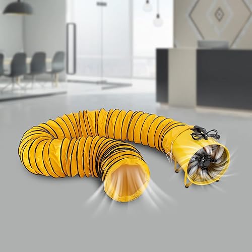 Miniatura 7 de GDNTMU Ventilador de ventilación de escape portátil, cabina de pintura, soplador utilitario, 1100 W, 2160 y 3178 CFM, ventilador de alta velocidad