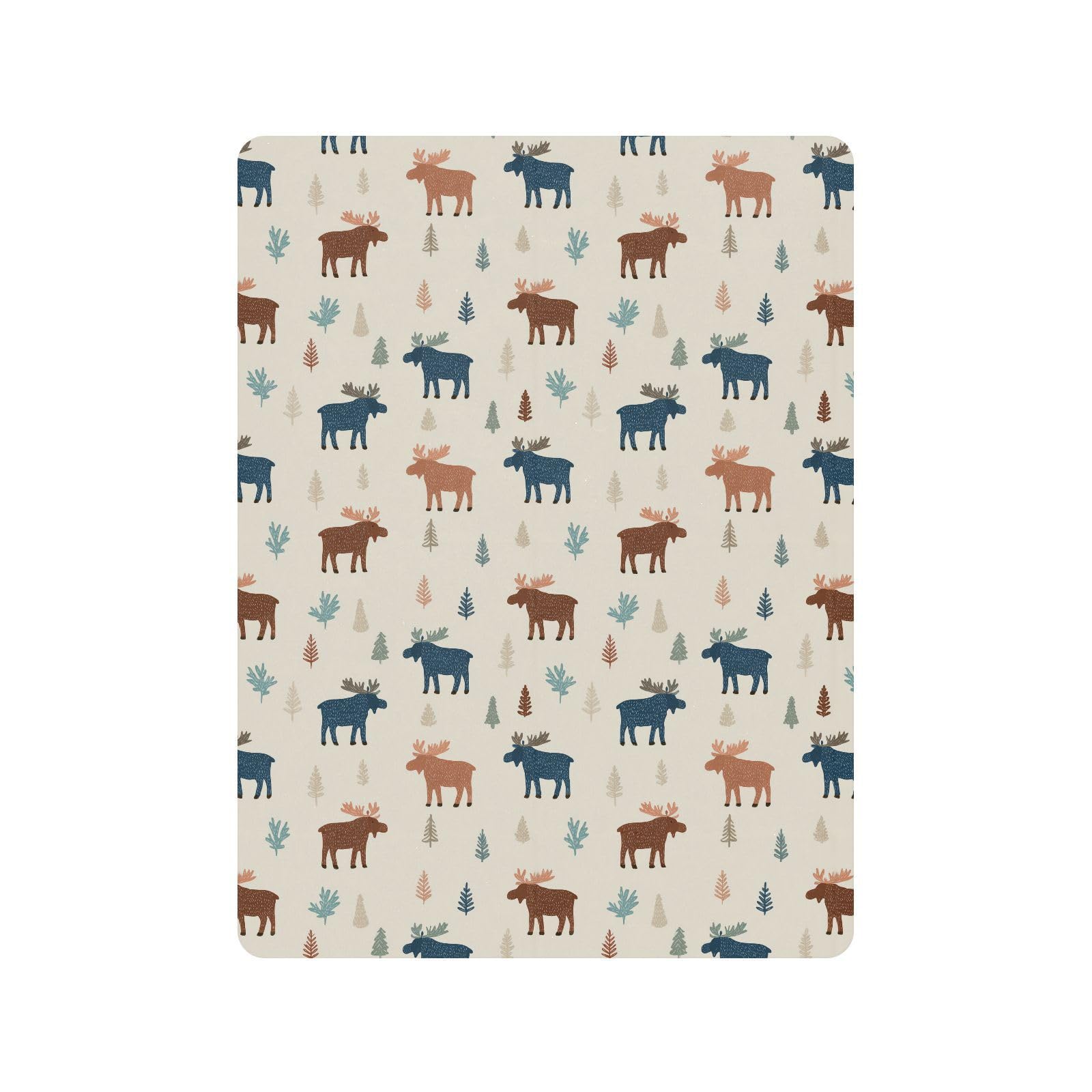 Funny Wildlife - Sábanas para cuna de bebé, niños y niñas, de algodón, cómodas y transpirables, colchones para guardería, 1 paquete de cuna de acolchonado