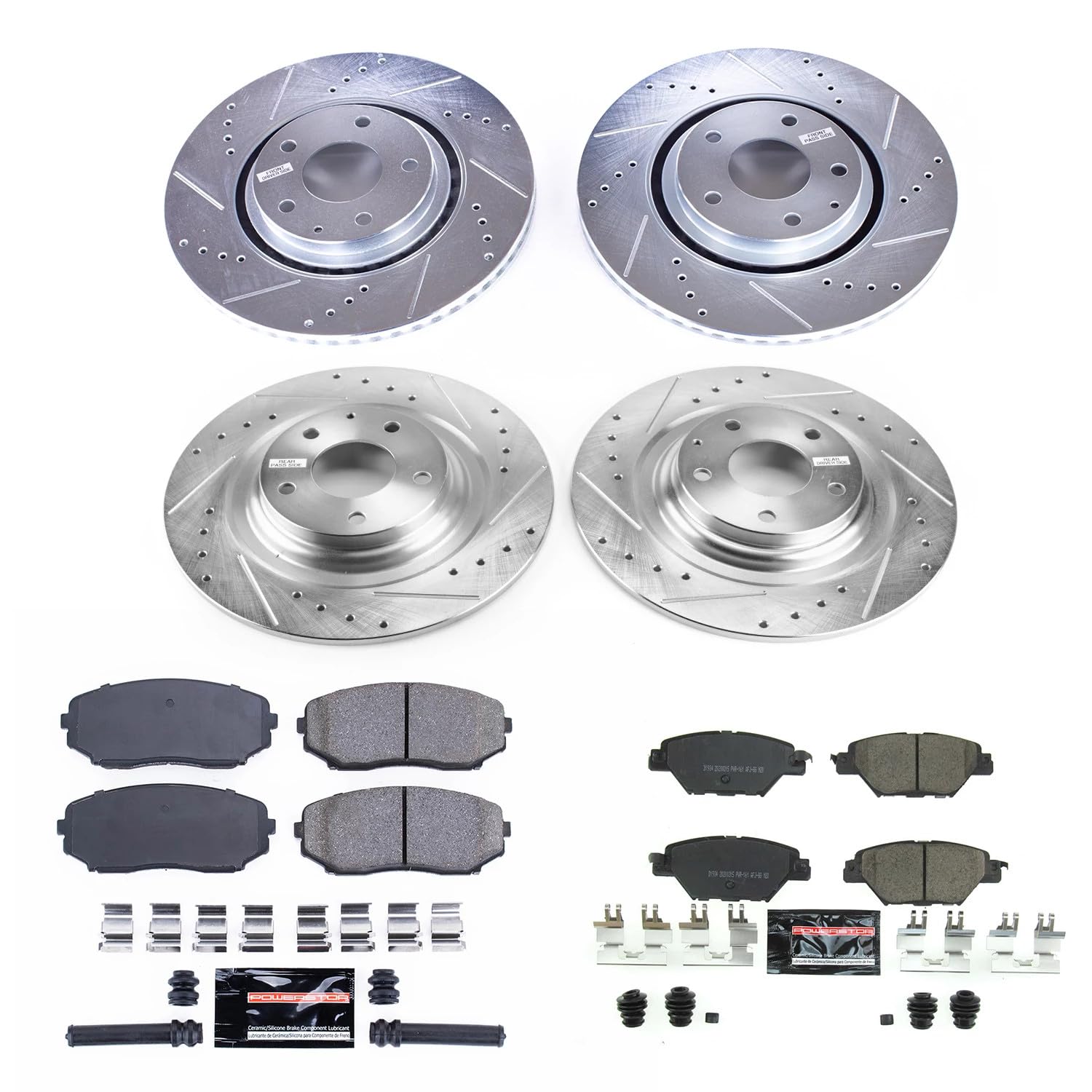 Amazon.com: Power Stop K7610 Front and Rear Z23 Carbon Fiber
