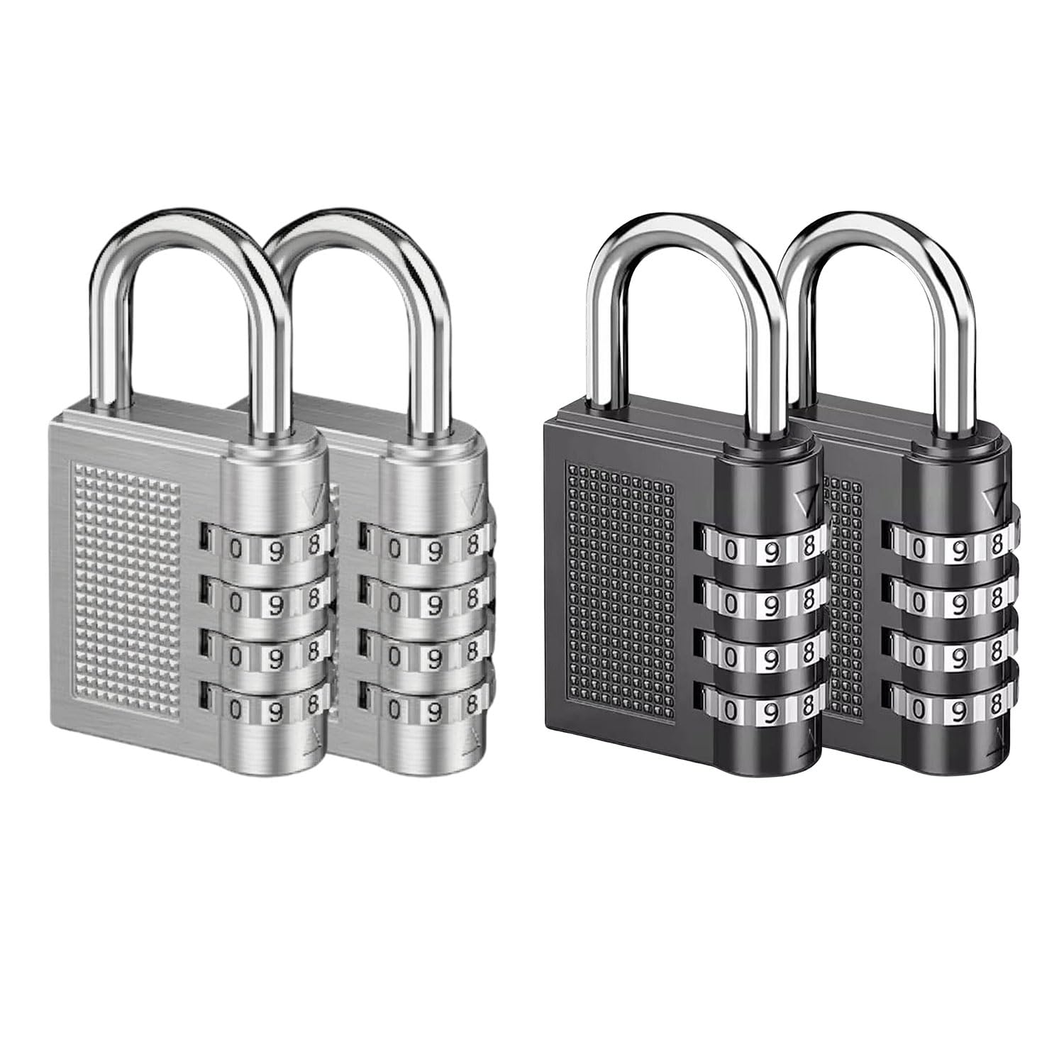Oblivion Number Lock Set of 2 – Multicolour 4-Digit Number Combination Anti-Theft Metal Lock for Travel Bag, Luggage, Door, Tool Box, Resettable PIN Number Padlock (Initial Password 0-0-0-0) — Amazon image 12