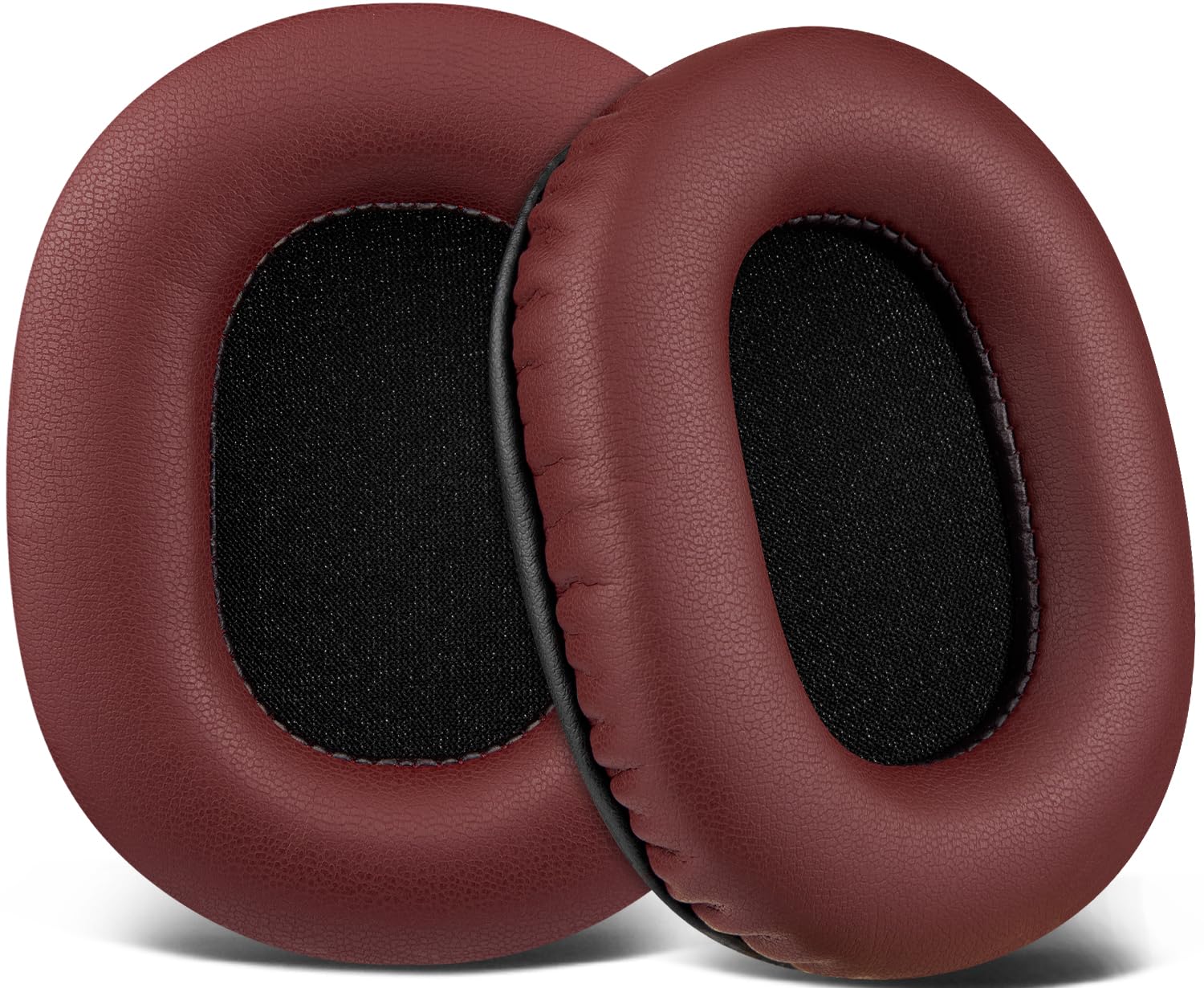 SOULWIT Earpads Replacement for Audio Technica ATH M50X M50XBT M50RD M40X M30X M20X MSR7 SX1 Monitor Headphones, Ear Pads Cushions with Softer Protein Leather, High-Density Foam - BurgundyGlobal Recycled StandardGlobal Recycled StandardGlobal Recycled Standard