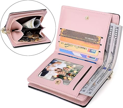 Miniatura 3 de UTO Cartera para niñas de cuero vegano pequeño borla colgante titular de la tarjeta Kawaii monedero 1095