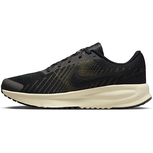 Nike Men's Run Defy Road Running Shoes, Black/Black-Dark Hazel-Light Khaki, 12.5