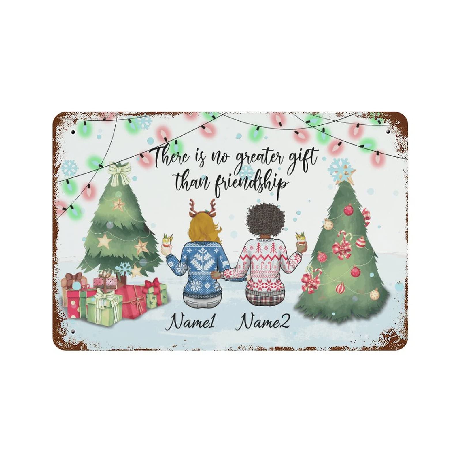 Panneau aluminium personnalisé de Noël 30x45 cm pour décoration de maison et bar