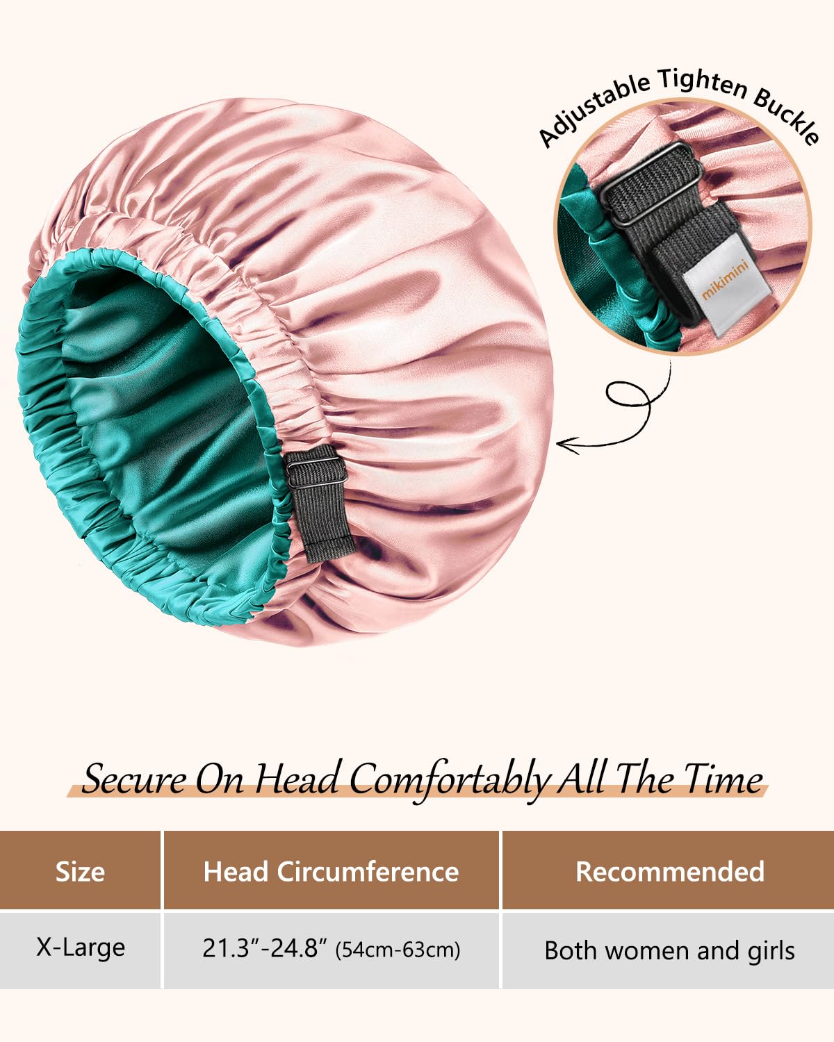 Organic Argan Oil Extra Large Bonnet By Magic Collection by Magic Collection