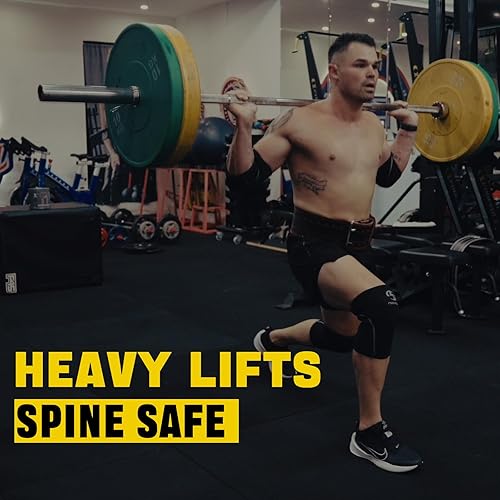 Miniatura 7 de Cinturón de levantamiento de pesas de cuero genuino (0.236 in de grosor), cinturón de ejercicio unisex para entrenamiento de fuerza, levantamiento