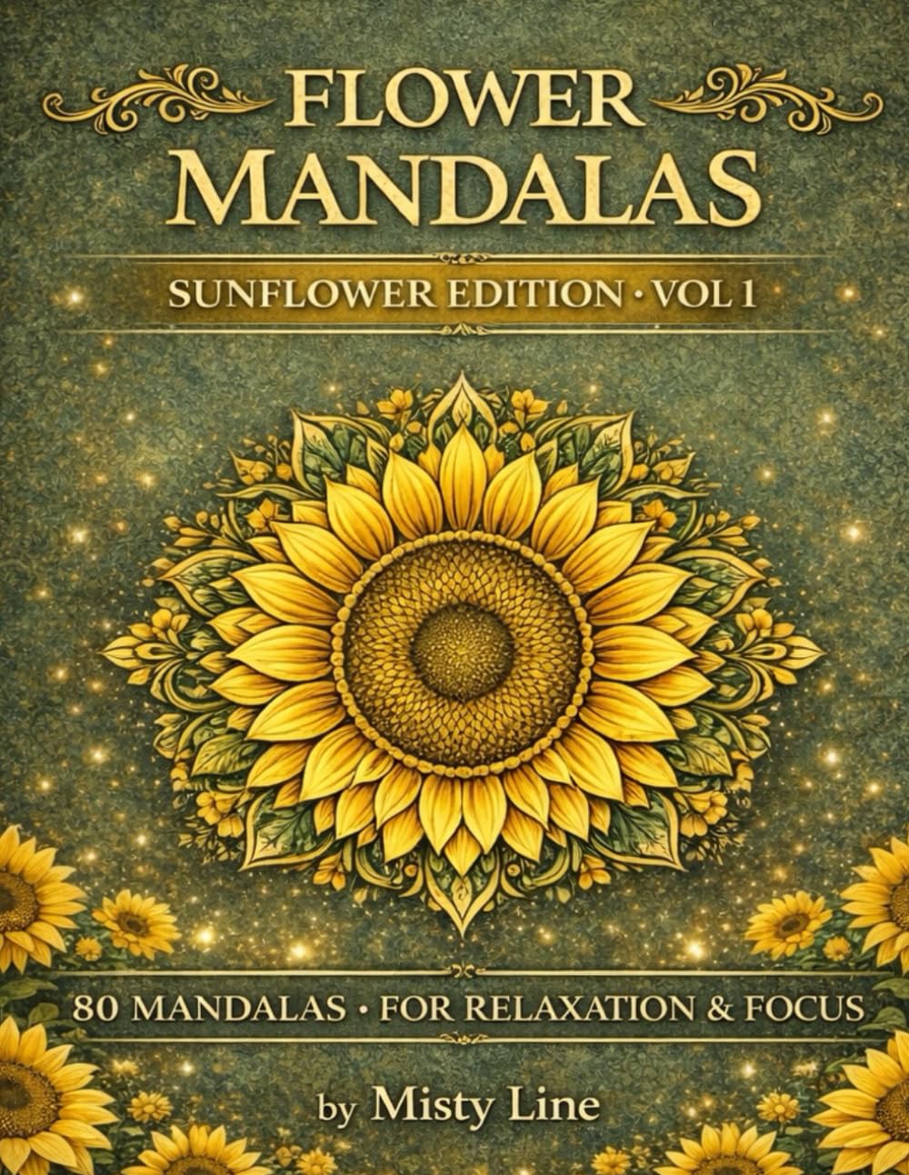 Flowers Mandalas – Sunflowers Edition: 80 Floral Mandalas for Calm & Creativity