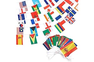 Juvale 80ft International Flags of the World Banner