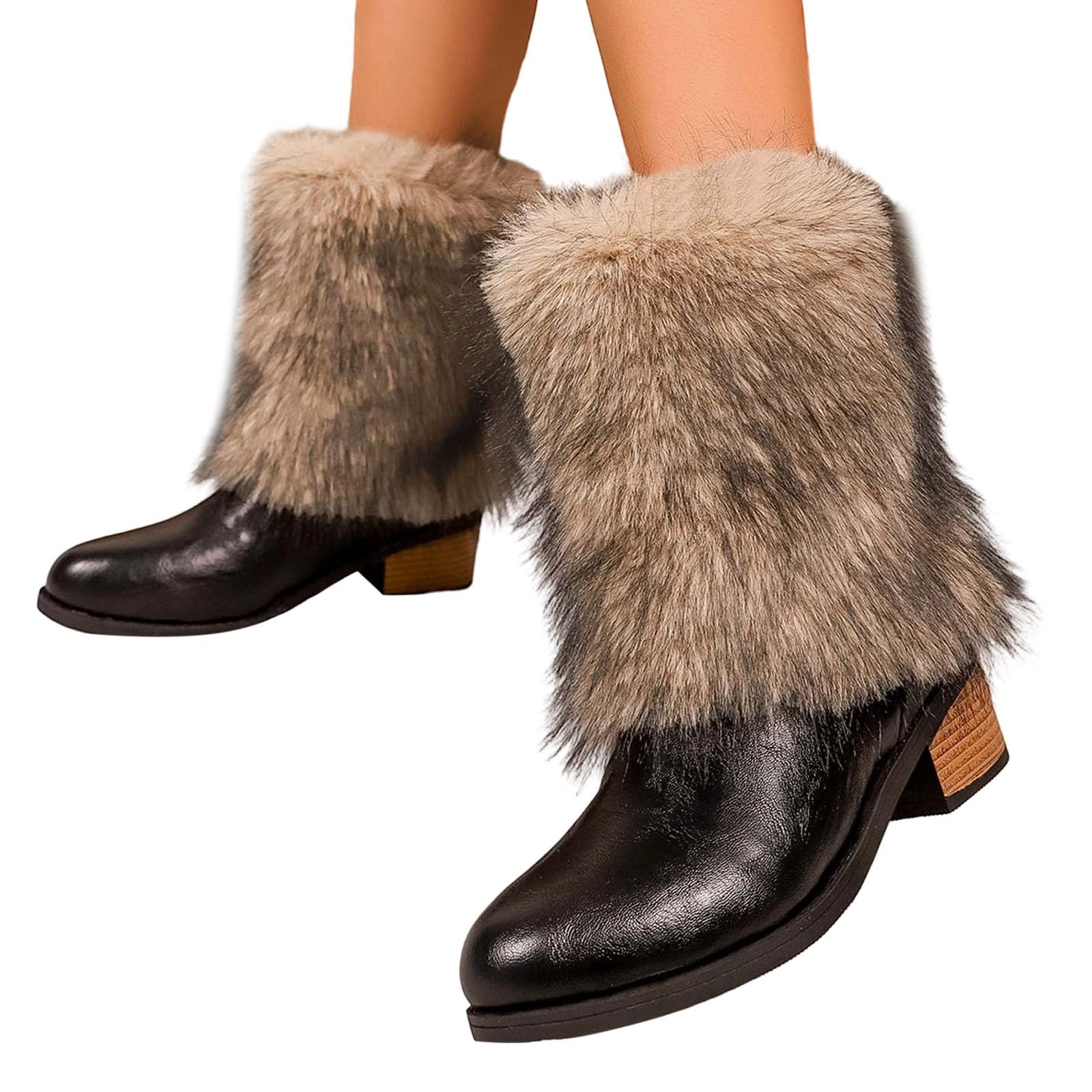 2026 Stivali da Neve Donna Uomo Impermeabili Invernali Foderati in Pile, Corti, Caldi e con Tacco Spesso Scarpe Eleganti Bambino