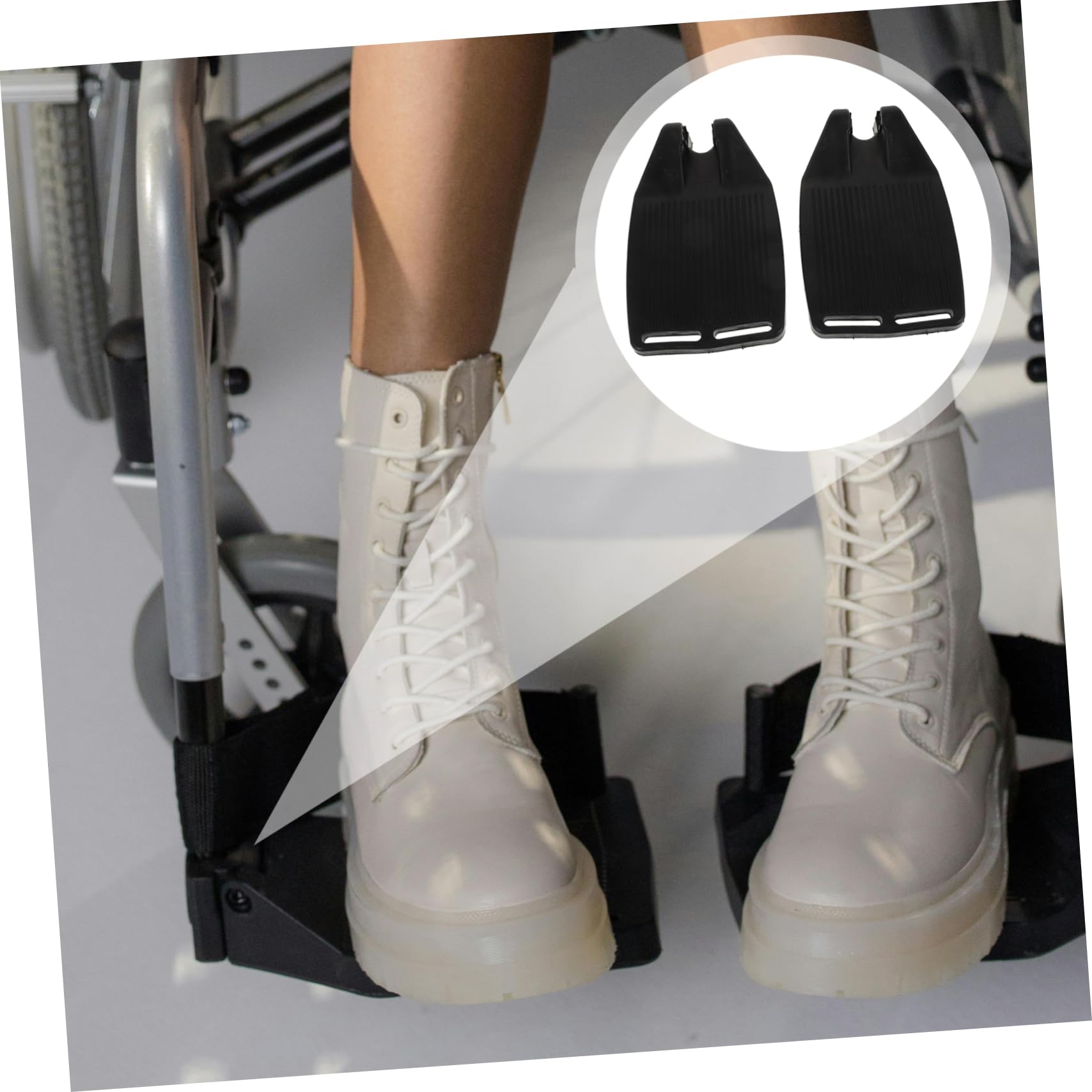 FRCOLOR 6 Piezas Reposapiés Para Silla De Ruedas Reposapiés Para Silla De Ruedas De Repuesto Pedal De a De as De Alta Resistencia Para a De as Almohadilla Para