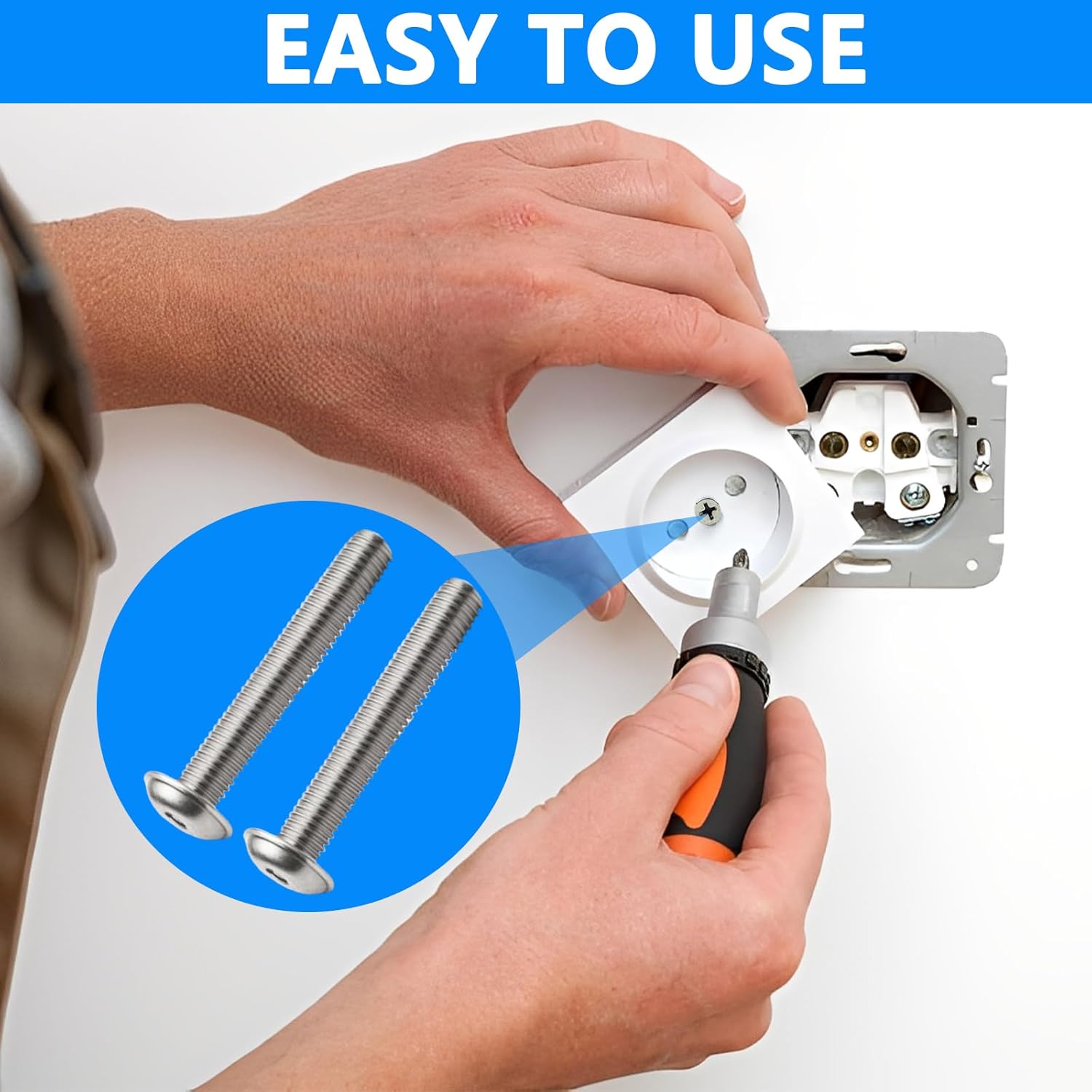 125 Pcs M4 Cabinet Pulls Knobs Screws, Machine Screws with Pan Washer Head, Metal Phillips Screws Kit for Cupboard, Closet, Drawer Handle Knob Installation (M4x16/18/20/25/30mm)
