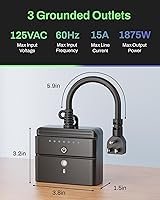 Vista 4 de BN-LINK Temporizador para exteriores con sensor de luz fotocélula, impermeable, temporizador de cuenta regresiva de 24 horas