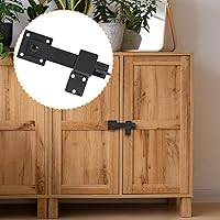 Vista 4 de Pestillo de puerta de valla de 5.5 pulgadas resistente para valla de madera para exteriores, gabinetes, cobertizos, puertas correderas y puerta