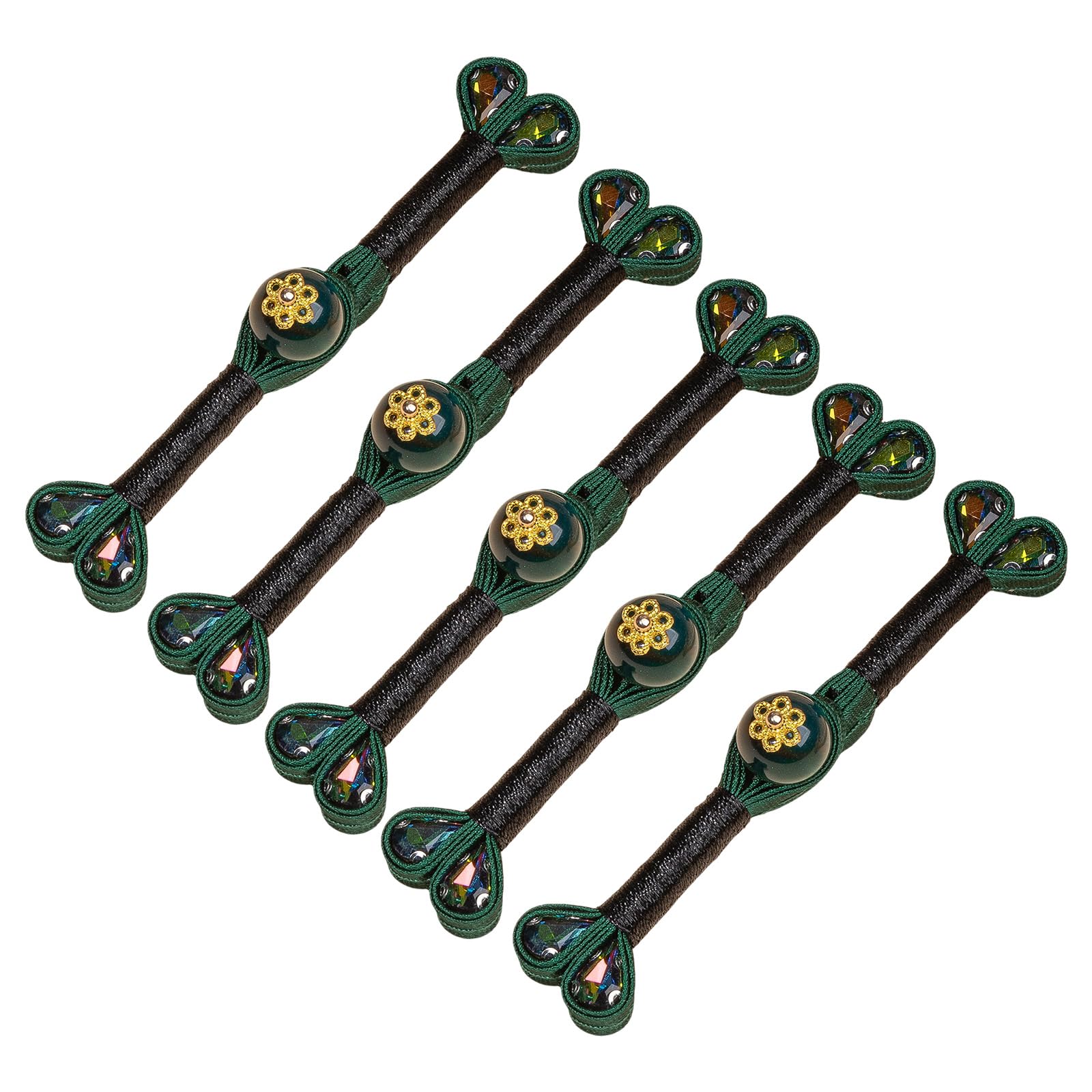 Zxfdsfdbnm Y 5Pcs Cheongsam Knot Button Decorative Chinese Knot Button Sewing Closure Fasteners For Dress Cloaks Coat Decoration Sateen Tailcoat Tie Clip