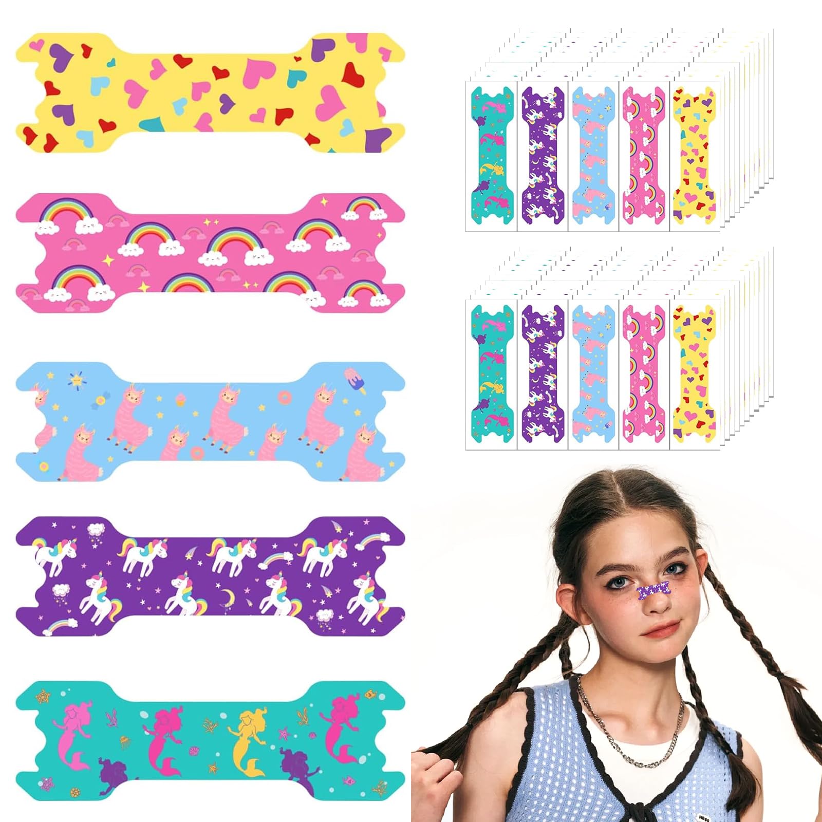Stranthother 60PCS Kids Nasal Strips Kids Nose Strips Breathing Strips 2 16 0 66 Breathing Strip Children Nasal