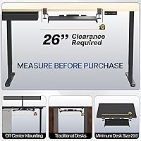 Vista 4 de VIVO Bandeja pequeña para teclado, extraíble debajo del escritorio con sistema de montaje de abrazadera C extra resistente, 20