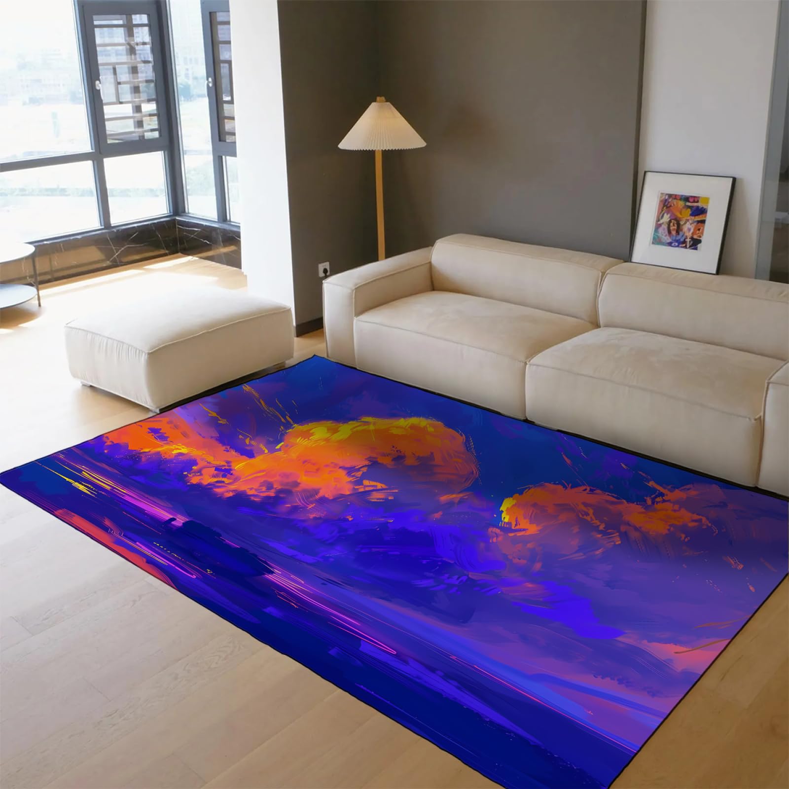 Paillasson de cuisine lavable doux et grand tapis surréalistes de chambre