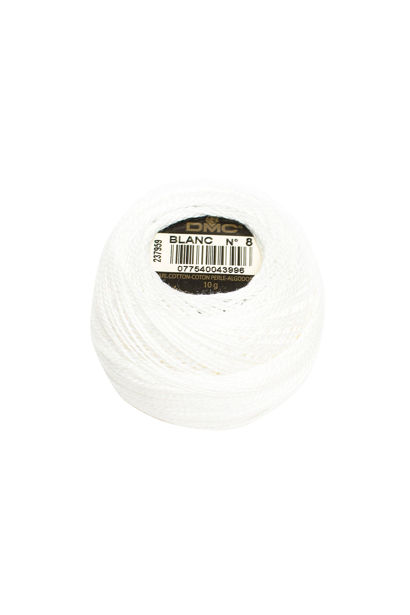 DMC Pearl Cotton Balls Size 8-95 Yards-White