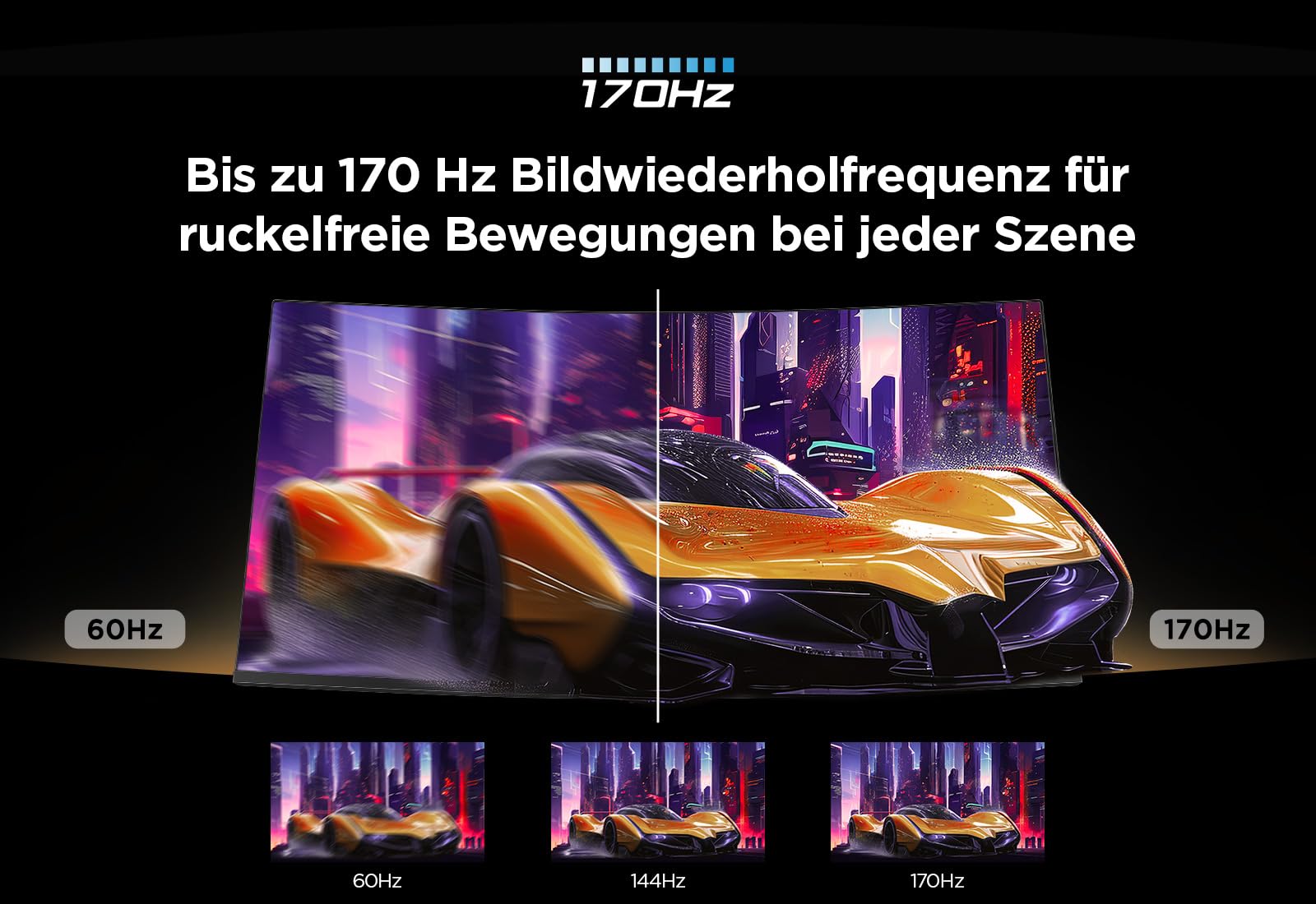 Tcl 34R83Q WQHD Mini-LED 1500R Curved Gaming Monitor 170Hz 34 Zoll – Bild 8