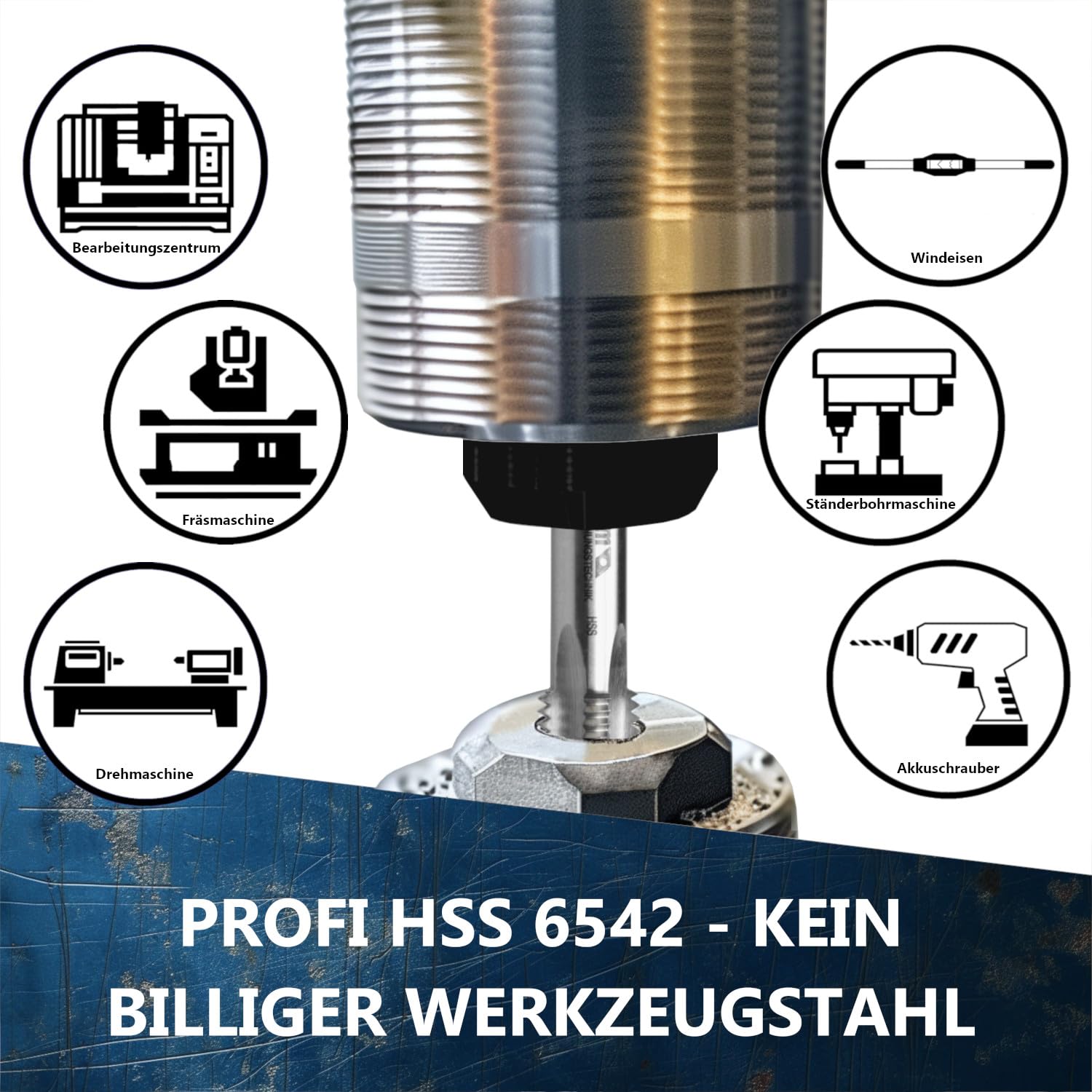 Set 5 Punte Filettatrici Acciaio - Filettatura G1/8 A G3/4 - Per Riparazioni Auto E Industriali - Foto 5