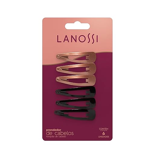 Kit Tic Tac Black Rose - Contém 6 Unidades, Cor Preto e Metalizado, Lanossi Beauty & Care.