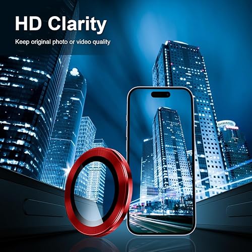 Miniatura 3 de Protector de lente de cámara para iPhone 15 Pro MaxiPhone 15 Pro, protector de pantalla de vidrio templado, aleación de aluminio, accesorios de