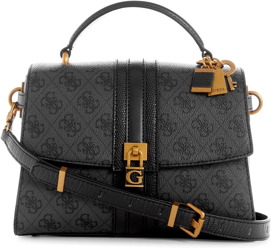 GUESS Women's Ginevra Logo Top Handle Flap