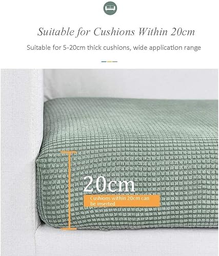 Miniatura 5 de Protector de cojín de asiento de jardín, funda protectora de cojín de sofá, protector de cojín de alta elasticidad, funda de asiento de sofá, funda