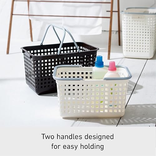 Miniatura 4 de Like-it Cesta de lavandería, almacenamiento, cuadrada, hecha en Japón, 25L, SCB-4, azul menta