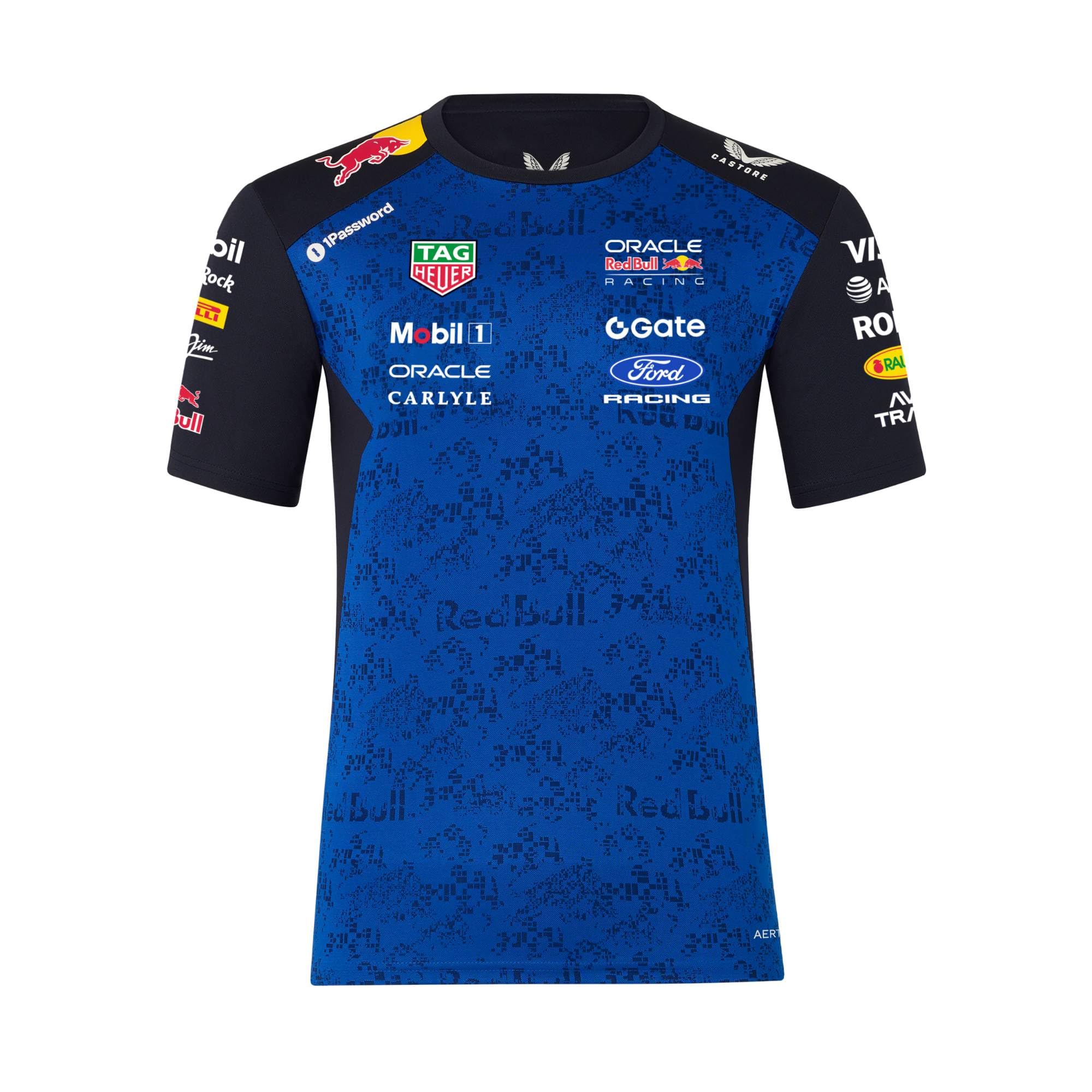 Red Bull ENERGY WEAR Oracle RB Racing Replica T-Shirt Blau | Offizieller Formel 1 Fanartikel - 100% Polyester