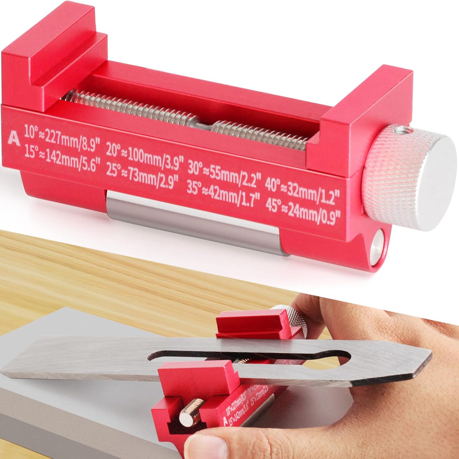 Honing Guide, Chisel Sharpening Jig with Wide Roller for