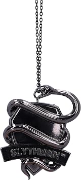 Nemesis Now Harry Potter Slytherin Crest Silver Hanging Ornament 6.3cm, Resin, Officially Licensed Harry Potter Merchandise, Requires Sturdy Hanging Place, Cast in the Finest Resin, Hand-Painted