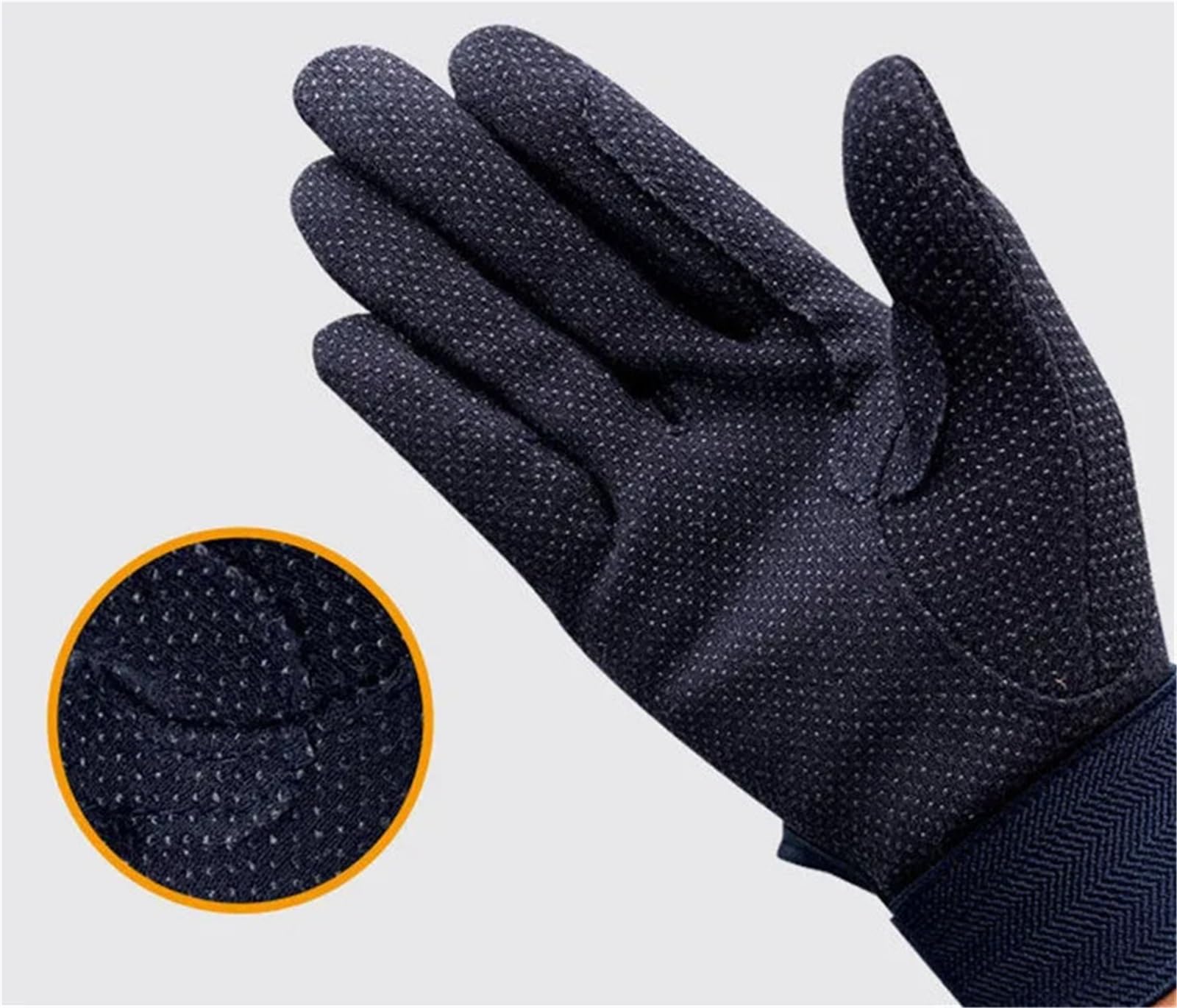 Guanti da Equitazione Guanti da Equitazione Traspiranti Antiscivolo Adulti Donna Uomo Attrezzatura for Cavaliere a Cavallo per L'Equitazione(Deep Blue,S)
