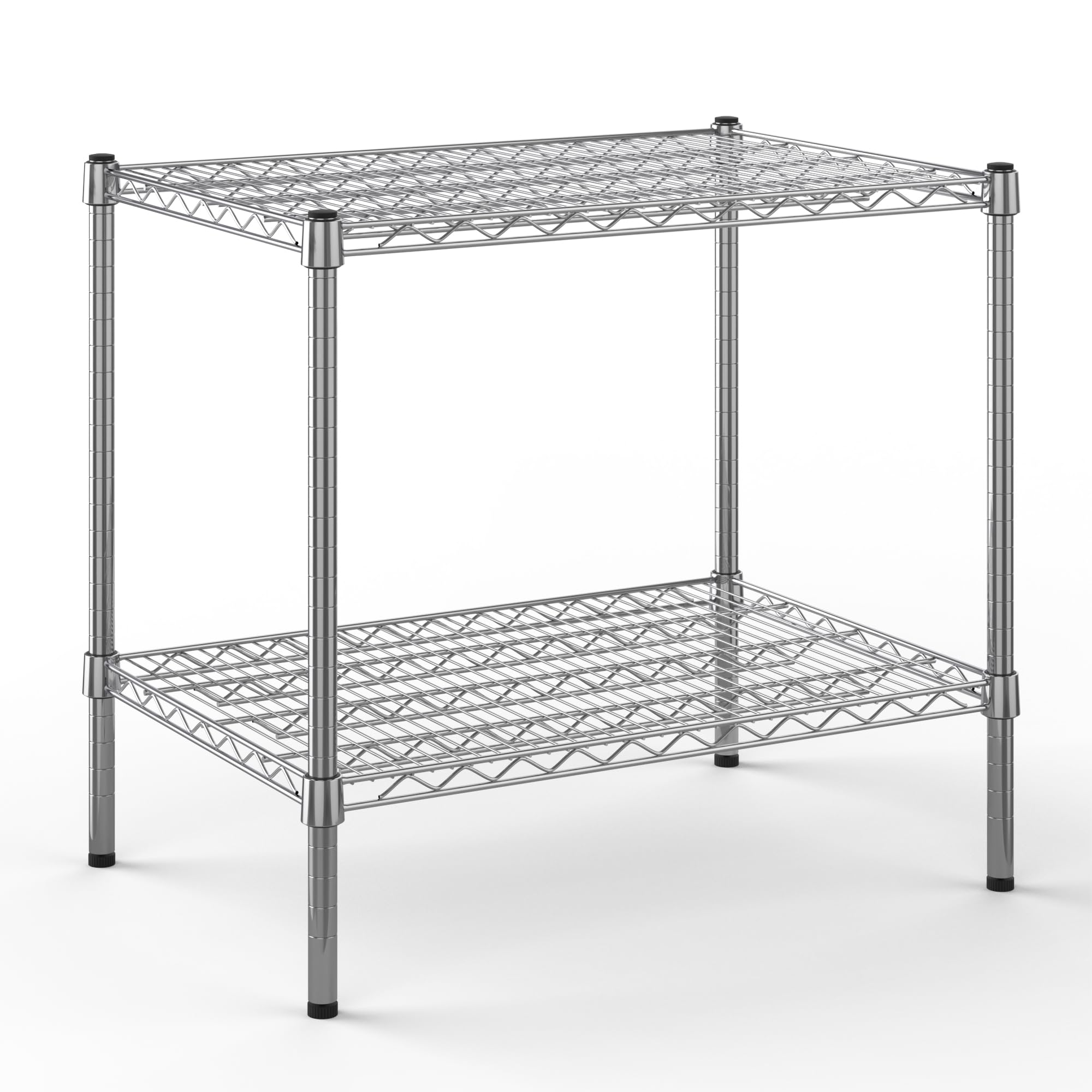 21" Deep x 30" Wide x 27" Height Wire Shelving Kit | 2-Tier | NSF Commercial Storage Rack Unit