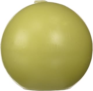 Zest Candle 2-Piece Ball Candles, 4-Inch, Sage Green
