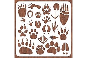 Bulldog Stencil: Elevate Your Artistic Creations with INFUNLY's Paw Print Stencils