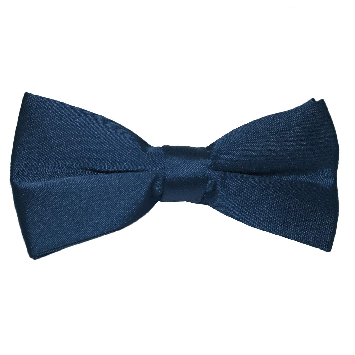 HAPPYKIDS Classic Pre-Tied Bow Tie Formal Solid Tuxedo for Infants/ Toddlers/ Kids (Navy Blue, Small)