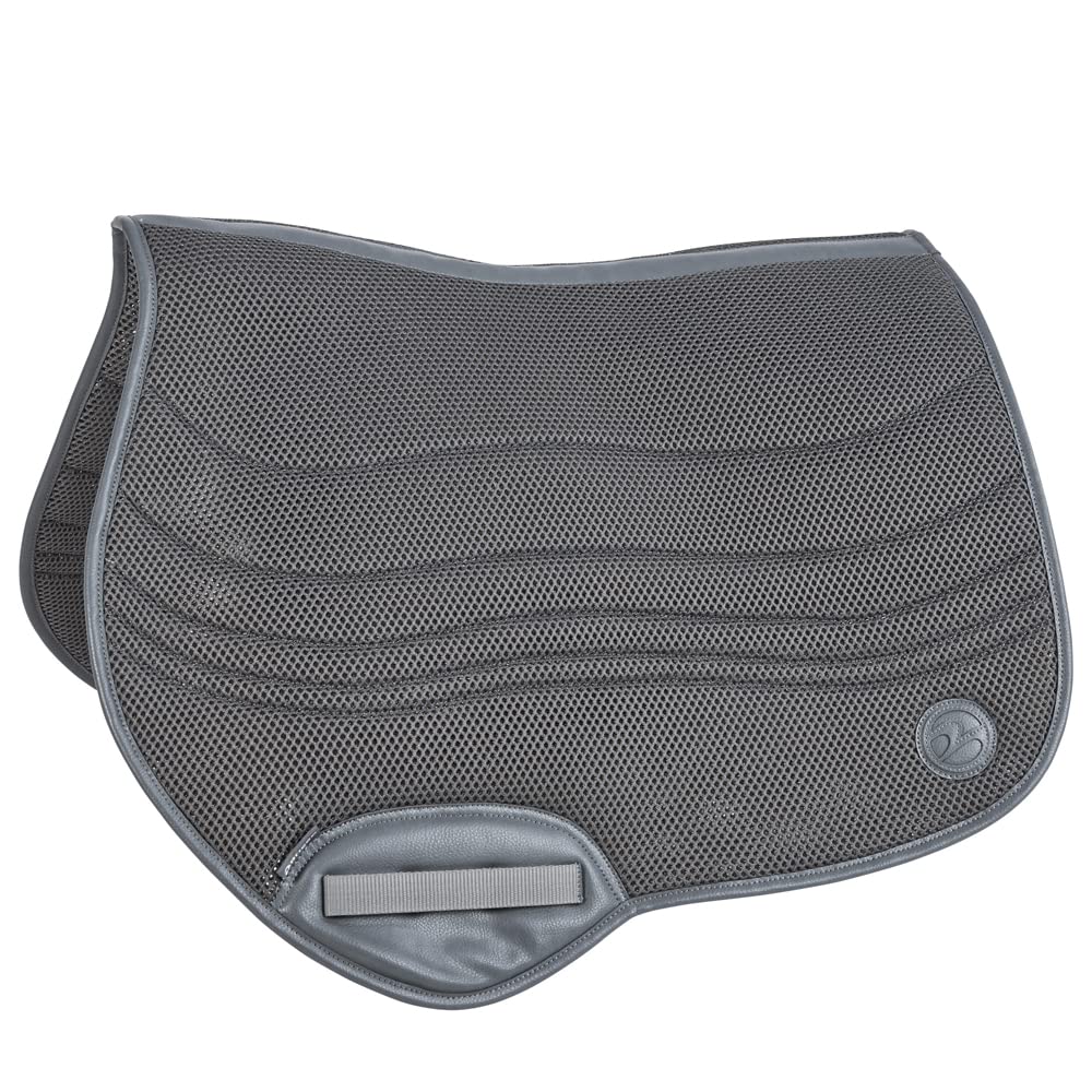 Tapis de selle 3D Air Effect gris Busse pour les séances de saut et le travail aux écuries