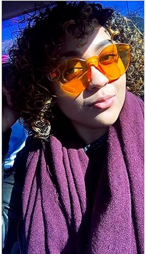 Miniatura 6 de FEISEDY Gafas de sol con montura transparente redonda con lentes transparentes B1895