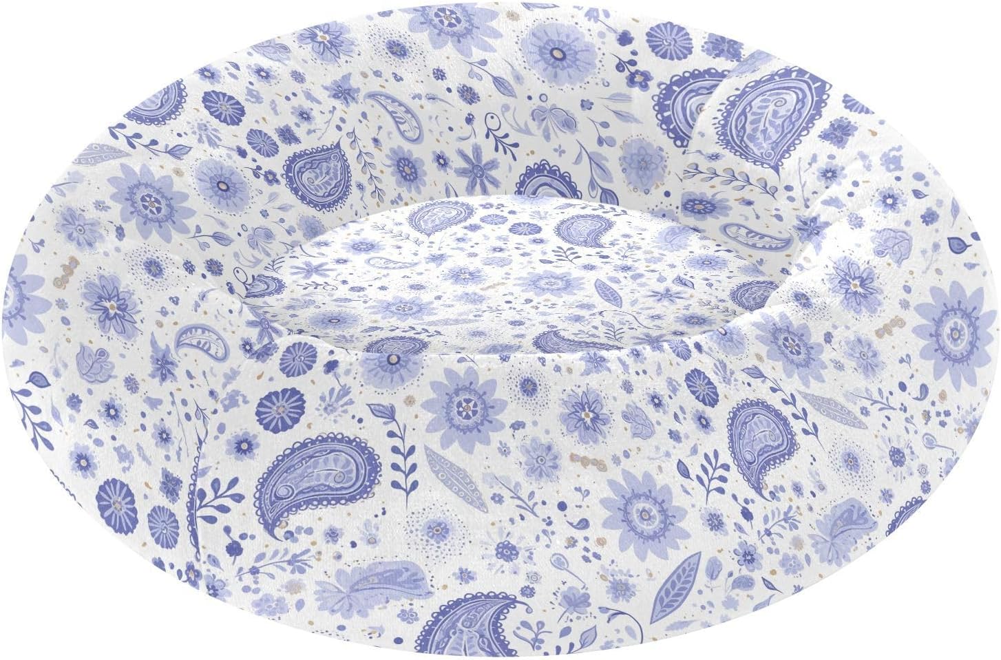 Pet Dog Bed Warm & Cozy Fluffy Cat Pillow Bed for Medium Size Pets Supplies M Dreamy Ethnic Flowers