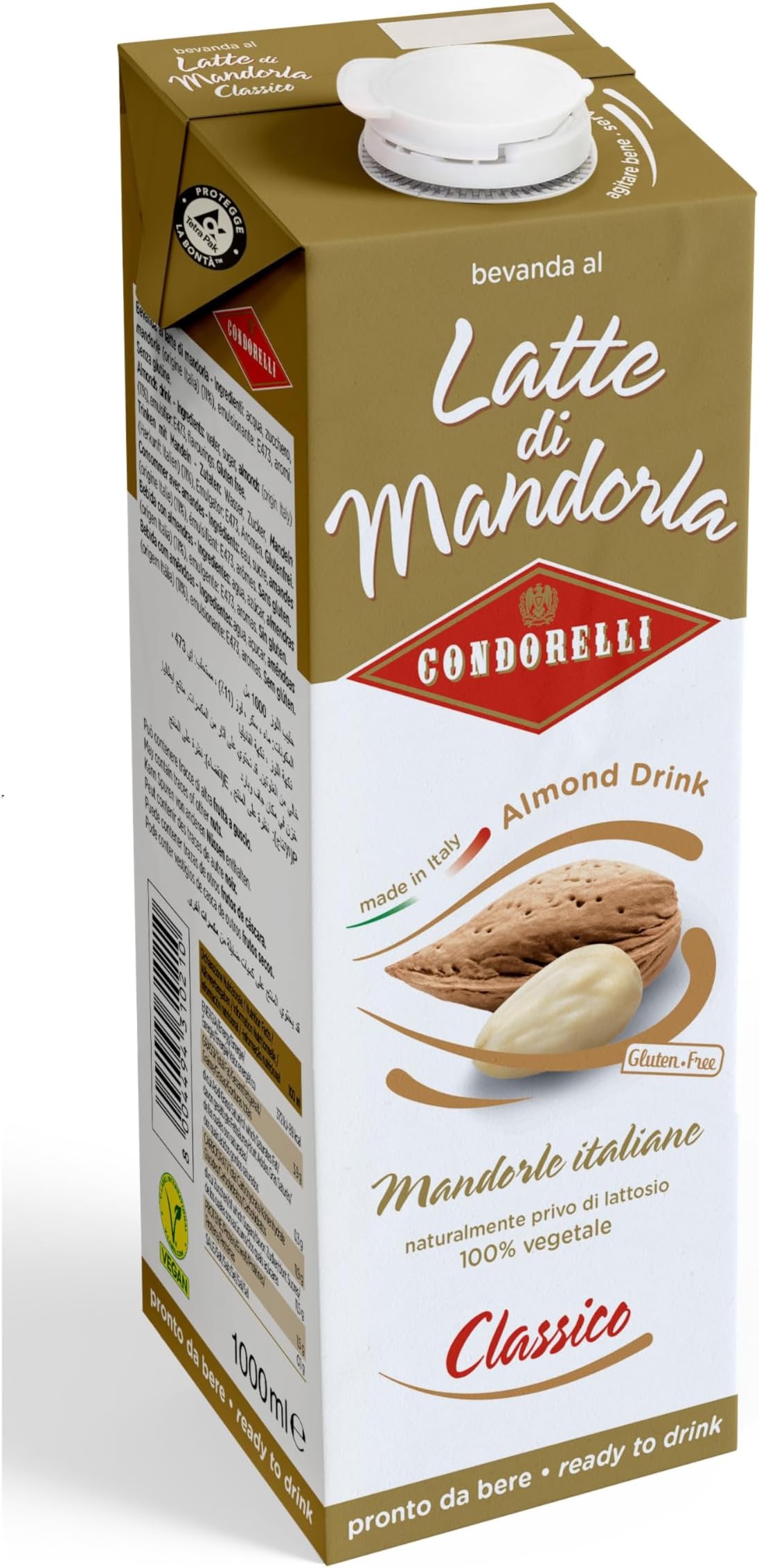 Condorelli"Latte Di Mandorla" Sicilan Almond Milk 1 Lt