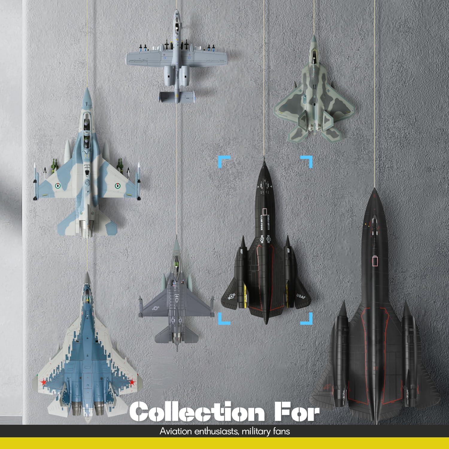 1/144 Scale SR-71 Blackbird Aircraft Model Lockheed Strategic Reconnaissance Aircraft NASA 6937 Miniature Military Metal Diecast Airplane Model Kit for Adult Collection or Gift