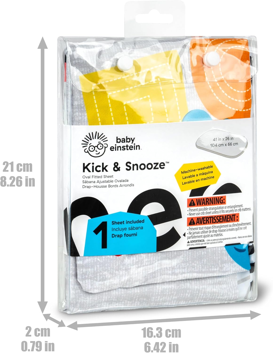 Baby Einstein Kick & Snooze Oval Fitted Replacement Sheet